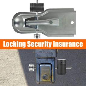 img 1 attached to 🔒 CZC AUTO Trailer Tongue Coupler Lock - Adjustable Pin Lock, 1/4 Inch Diameter, 3 Inch Effective Length - Suitable for 1 Inch to 3 Inch Latch-Type Trailer Couplers - Ideal for Towing Boat, Truck, RV, and Car Trailers