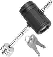 π czc auto trailer tongue coupler lock - adjustable pin lock, 1/4 inch diameter, 3 inch effective length - suitable for 1 inch to 3 inch latch-type trailer couplers - ideal for towing boat, truck, rv, and car trailers logo