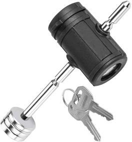 img 4 attached to 🔒 CZC AUTO Trailer Tongue Coupler Lock - Adjustable Pin Lock, 1/4 Inch Diameter, 3 Inch Effective Length - Suitable for 1 Inch to 3 Inch Latch-Type Trailer Couplers - Ideal for Towing Boat, Truck, RV, and Car Trailers