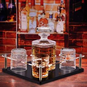 img 3 attached to Milliliter Whiskey Decanter Set with Glasses for Optimal Whisky Enjoyment
