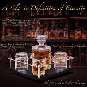 img 1 attached to Milliliter Whiskey Decanter Set with Glasses for Optimal Whisky Enjoyment