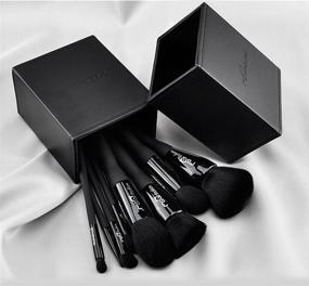 img 3 attached to 💄 MSQ Pro Makeup Brushes 10pcs Kit with Makeup Case & Diamond Decoration/S-curve Handle (Foundation, Powder, Blush, Contour, Eyeshadow Brushes & Lip) – Best Gifts for Makeup Enthusiasts (Black)