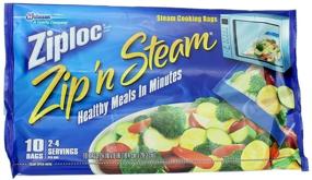 img 3 attached to Ziploc Zip 'N Steam Cooking Bags, Medium Size, 10-Pack (4 Packs)