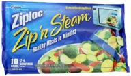 ziploc zip 'n steam cooking bags, medium size, 10-pack (4 packs) logo