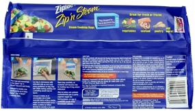 img 2 attached to Ziploc Zip 'N Steam Cooking Bags, Medium Size, 10-Pack (4 Packs)