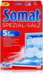img 1 attached to 🧂 Somat Dishwasher Salt - Bulk Pack of 5 Boxes for Sparkling Clean Dishes