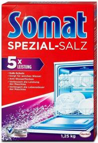 img 2 attached to 🧂 Somat Dishwasher Salt - Bulk Pack of 5 Boxes for Sparkling Clean Dishes