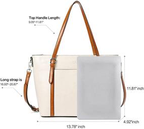 img 2 attached to 👜 Luxurious CLUCI Leather Designer Handbags: Women's Shoulder Bags & Wallets