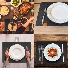 img 1 attached to 🍽️ Versatile, Washable Placemats & Heat-Resistant Coasters: Your Ideal Tabletop Protectors