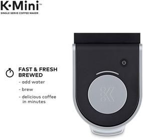 img 1 attached to Компактный и удобный: кофеварка Keurig K-Mini - однокружечный кофейник в матовом черном цвете.