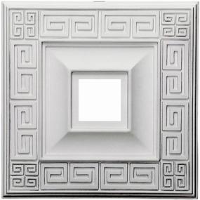 img 4 attached to 🏢 Ekena Millwork CM18ERPCC Ceiling Medallion: Enhance Your Ceiling Décor with Style and Sophistication