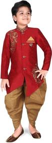 img 4 attached to AHHAAAA Sherwani Dhoti Handwork Embroidery