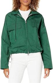 img 2 attached to Theory Womens Cropped Anorak Jungle Women's Clothing