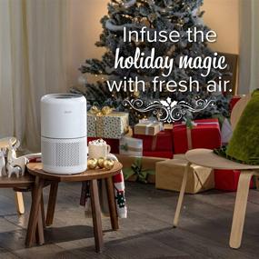 img 4 attached to 🌬️ LEVOIT Core 300 Air Purifier for Home Allergies Pets Hair in Bedroom - H13 True HEPA Filter, 24db Filtration System, Cleaner Odor Eliminators, Ozone Free - Removes 99.97% Dust Smoke Mold Pollen - White