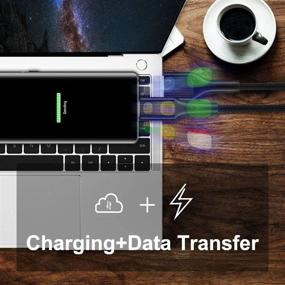 img 2 attached to 💻 Кабель USB Type C SHULIANCABLE 3,3 фута/1 метр - Кабель USB C 2.0 для быстрой зарядки для Samsung, MacBook, Sony, LG, HTC 10 и других устройств - Черный