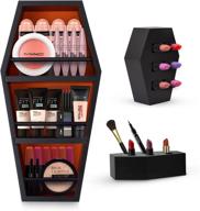 🧛 declov coffin shelf and makeup brush holders: spooky gothic organizer set for bedroom or bathroom" logo