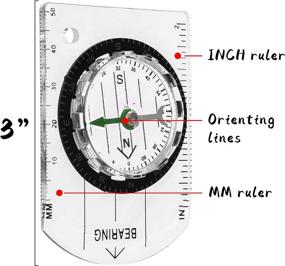 img 3 attached to PROLOSO Navigation Backpacking Waterproof Orienteering