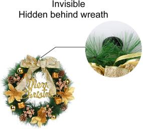 img 1 attached to 🔐 Magnetic Wreath Hanger: Convenient and Secure Front Door Solution - Set of 2