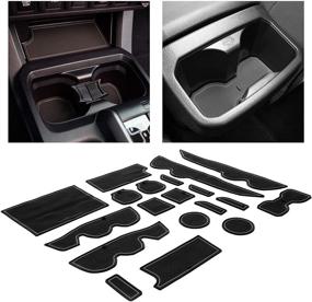 img 4 attached to CupHolderHero For Toyota Tacoma Accessories 2016-2022 Premium Custom Interior Non-Slip Anti Dust Cup Holder Inserts