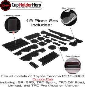 img 2 attached to CupHolderHero For Toyota Tacoma Accessories 2016-2022 Premium Custom Interior Non-Slip Anti Dust Cup Holder Inserts