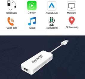 img 1 attached to 🚗 CarlinKit Wired CarPlay Dongle Android Auto for Car Radio System 4.4.2+ – Mirror Screen, SIRI, Voice, Maps, Online Upgrade | NOT for OEM Factory Cars