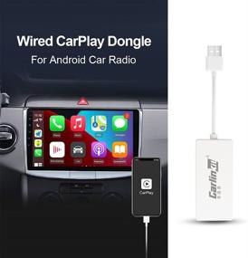 img 2 attached to 🚗 CarlinKit Wired CarPlay Dongle Android Auto for Car Radio System 4.4.2+ – Mirror Screen, SIRI, Voice, Maps, Online Upgrade | NOT for OEM Factory Cars