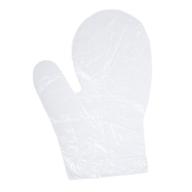 🧤 daxwell clear poly mitts, embossed, one size fits all, f10003429b - box of 500 (not gloves) logo