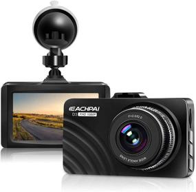 img 4 attached to 📹 Top-rated Dash Cam 1080P Full HD Car Dashboard Camera Recorder: Super Night Vision, 3” LCD Screen DVR Dashcam, Parking Monitor, G-Sensor, WDR, Motion Detection