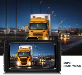 img 1 attached to 📹 Top-rated Dash Cam 1080P Full HD Car Dashboard Camera Recorder: Super Night Vision, 3” LCD Screen DVR Dashcam, Parking Monitor, G-Sensor, WDR, Motion Detection