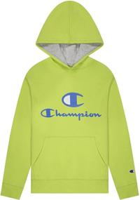 img 2 attached to Boys' Clothing: 👕 Champion Heritage Heather Hooded Sweatshirt