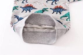 img 2 attached to 🦕 Boys' Dinosaur Crewneck Pullover Sweatshirts for Toddlers - Trendy Fashion Hoodies & Sweatshirts