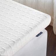 😴 inofia mattress topper twin xl: 2-inch memory foam, tencel cover, certipur-us certified, anti-slip design, medium firm, white логотип