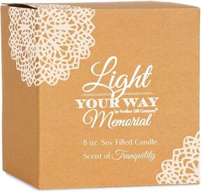 img 1 attached to 🕯️ In Memory Light Remains Ceramic Soy Wax Candle by Pavilion Gift Company: A Soothing Tribute in White