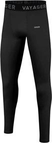 img 2 attached to Voyager Youth Boys' Compression Leggings - Thermal Base Layer Pants for Baseball, Football, Yoga - Athletic Running & Workout Tights