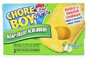 img 4 attached to 🧽 Chore Boy Soap-Filled Scouring Pads - Pack of 2