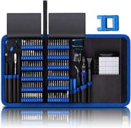 140-in-1 professional computer repair kit: precision electronic screwdriver set with 120 magnetic 🔧 bits - ideal for computer, pc, macbook, laptop, iphone, ps4, and small technical tool repairs logo