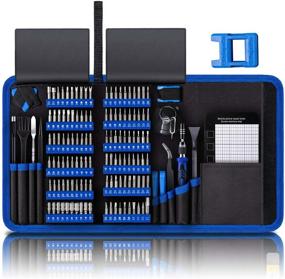 img 4 attached to 140-in-1 Professional Computer Repair Kit: Precision Electronic Screwdriver Set with 120 Magnetic 🔧 Bits - Ideal for Computer, PC, Macbook, Laptop, iPhone, PS4, and Small Technical Tool Repairs