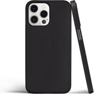 📱 totallee thin iphone 13 pro max case - ultra slim minimalist cover for apple iphone 13 pro max (2021) - frosted black logo