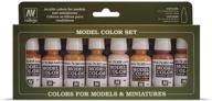 vallejo 8-color face/skin tones paint set (17ml): achieve flawless skin tones with precision logo