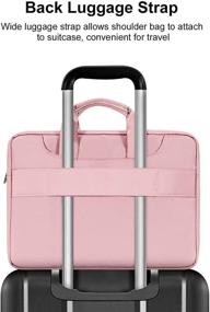 img 1 attached to 🎒 MOSISO 360 Protective Laptop Shoulder Bag – MacBook Pro/Air 13 inch – Briefcase Sleeve Case in Pink