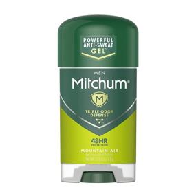 img 4 attached to 🌲 Мужской антиперспирант-дезодорант Mitchum, гелевая формула с тройной защитой от запаха, 48-часовая защита, проверенный дерматологами, аромат горной свежести, 2.25 унции