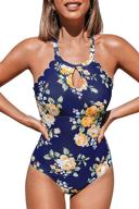 cupshe womens floral scalloped swimsuit women's clothing and swimsuits & cover ups logo