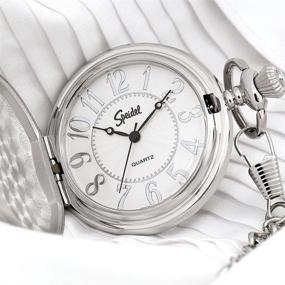 img 1 attached to Sleek and Timeless: Discover the Speidel Classic Smooth Pocket Silver