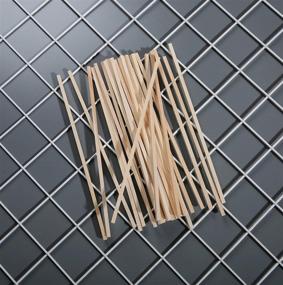 img 3 attached to 🔲 30 Count of Small Hardwood Unfinished Wood Square Sticks - 1/8" × 12" Wooden Dowel Rods for Crafts and DIY Projects