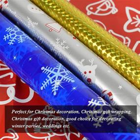 img 2 attached to YUSONGIRL 30Pcs Christmas Wrap Bags Assorted with Ribbon Ties - 🎁 Ideal for Christmas Goody Bags, Wrapping & Birthday Party Decorations (Pattern 2)