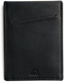 img 3 attached to Andar Minimalist Leather Wallet with Pocket for Essential Carry