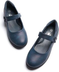 img 3 attached to 👠 Heel World Girls School Uniform Shoes: Perfectly Polished Style for Girls