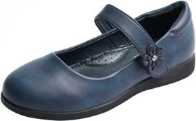 img 4 attached to 👠 Heel World Girls School Uniform Shoes: Perfectly Polished Style for Girls