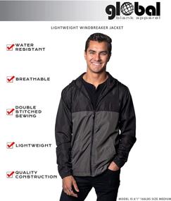 img 2 attached to Global Blank Lightweight Windbreaker Resistant Outdoor Recreation for Outdoor Clothing