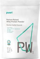 🥛 puori whey protein powder - bourbon vanilla - pw1: 100% natural, non-gmo - 21g protein for muscle growth - 1.98lbs of pure pasture raised formula logo